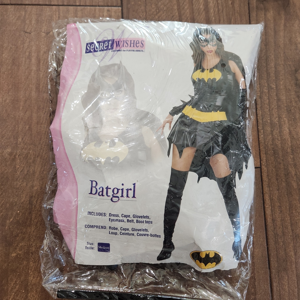 Secret Wishes Costume Playful Adult Halloween Batgirl M Super Hero